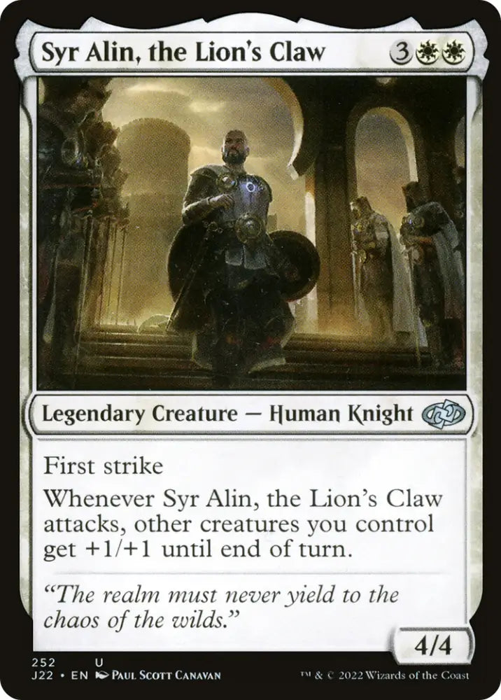 Syr Alin the Lion’s Claw [Jumpstart 2022] - MTG Single