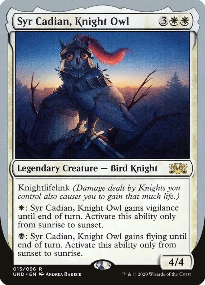 Syr Cadian Knight Owl [Unsanctioned] - MTG Single