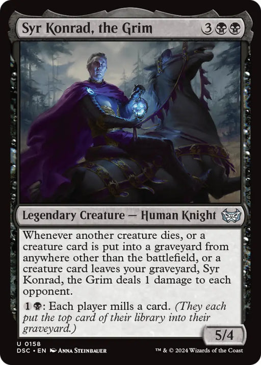 Syr Konrad the Grim [Duskmourn: House of Horror Commander] - MTG Single