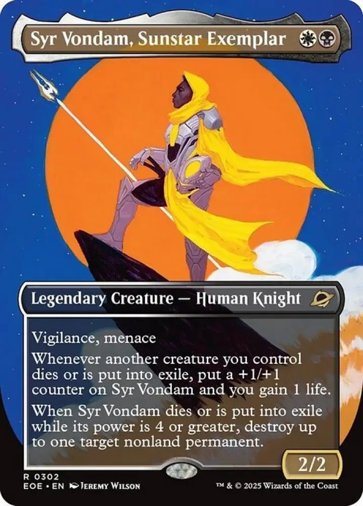 Syr Vondam, Sunstar Exemplar (302) [Edge of Eternities]