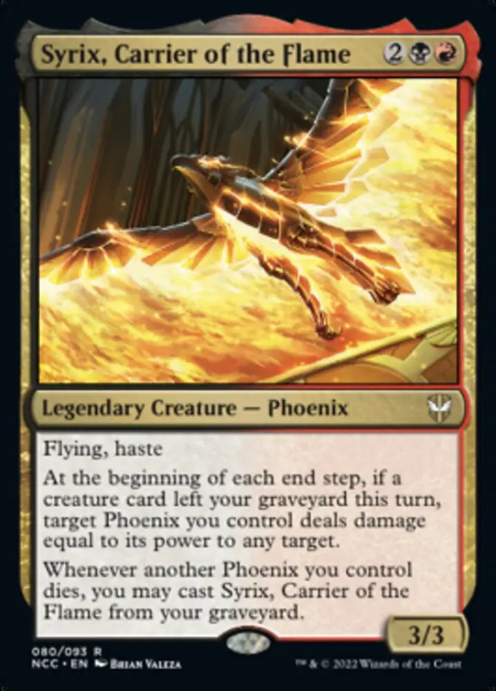 Syrix Carrier of the Flame [Streets of New Capenna Commander] - MTG Single