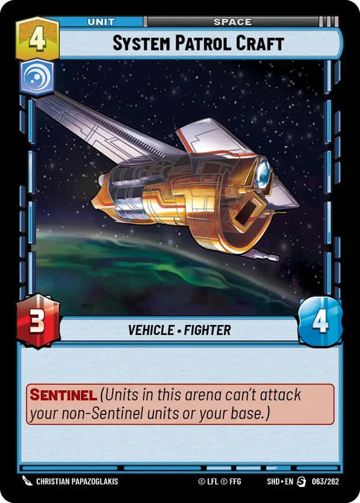 System Patrol Craft (063/262) [Shadows of the Galaxy] - Star Wars: Unlimited Single