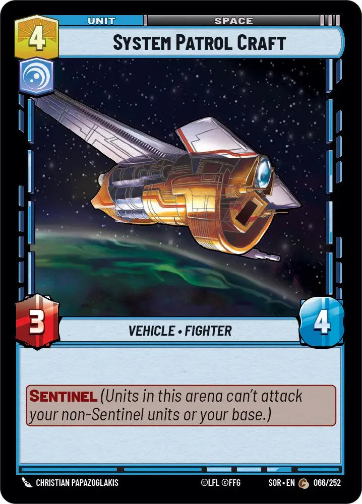 System Patrol Craft (066/252) [Spark of Rebellion] - Star Wars: Unlimited Single