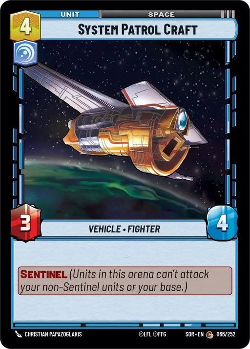 System Patrol Craft (066/252) [Spark of Rebellion] - Star Wars: Unlimited Single