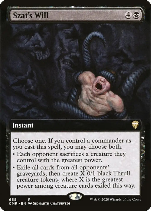 Szat’s Will (Extended Art) [Commander Legends] - MTG Single