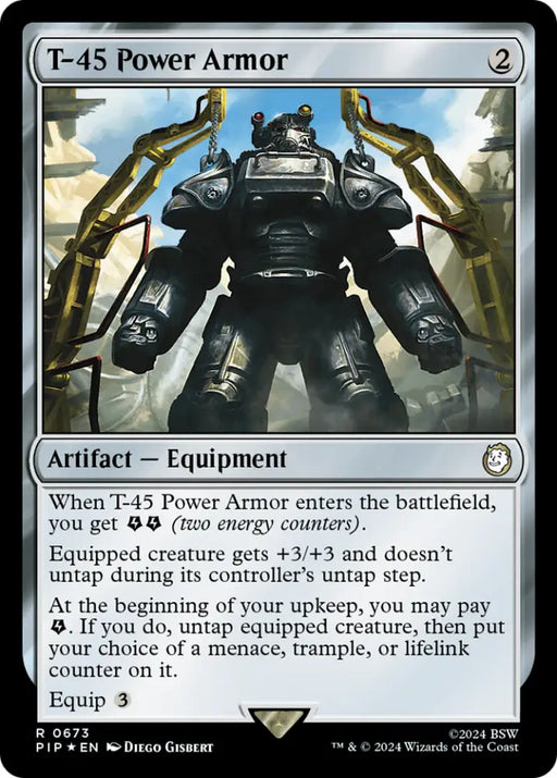 T-45 Power Armor (Surge Foil) [Fallout] - MTG Single