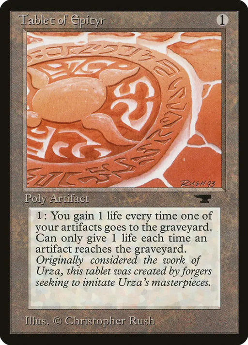 Tablet of Epityr [Antiquities] - MTG Single