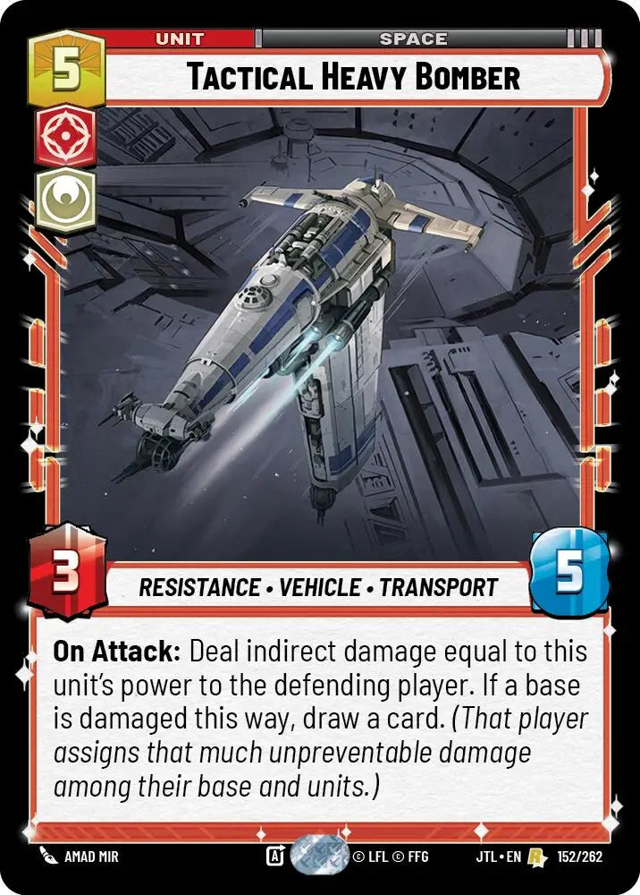 Tactical Heavy Bomber (152/262) [Jump to Lightspeed] - Star Wars: Unlimited Single
