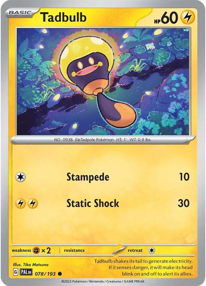 Tadbulb (078/193) [Scarlet & Violet: Paldea Evolved] - Pokemon Single