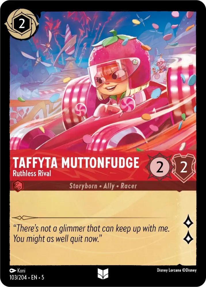 Taffyta Muttonfudge - Ruthless Rival (103/204) [Shimmering Skies] - Lorcana Single