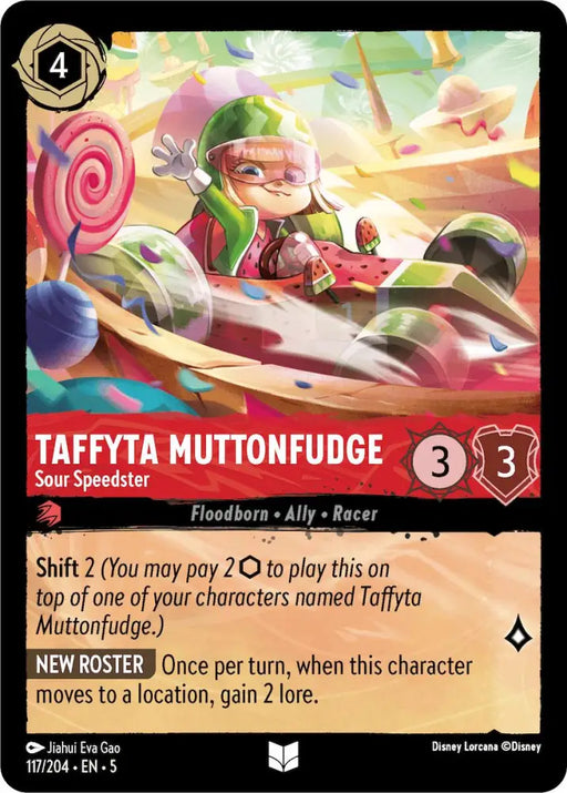 Taffyta Muttonfudge - Sour Speedster (117/204) [Shimmering Skies] - Lorcana Single