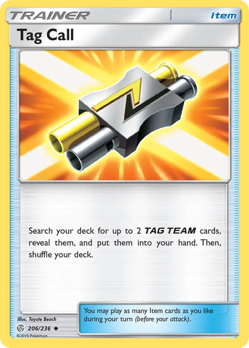 Tag Call (206/236) [Sun & Moon: Cosmic Eclipse] - Pokemon Single