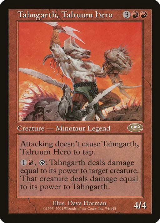 Tahngarth Talruum Hero (Dave Dorman) [Planeshift] - MTG Single