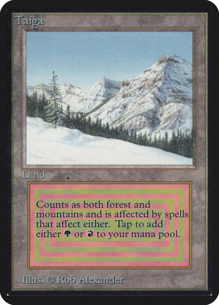 Taiga [Alpha Edition] - MTG Single