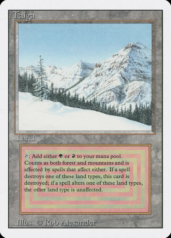 Taiga [Revised Edition] - MTG Single