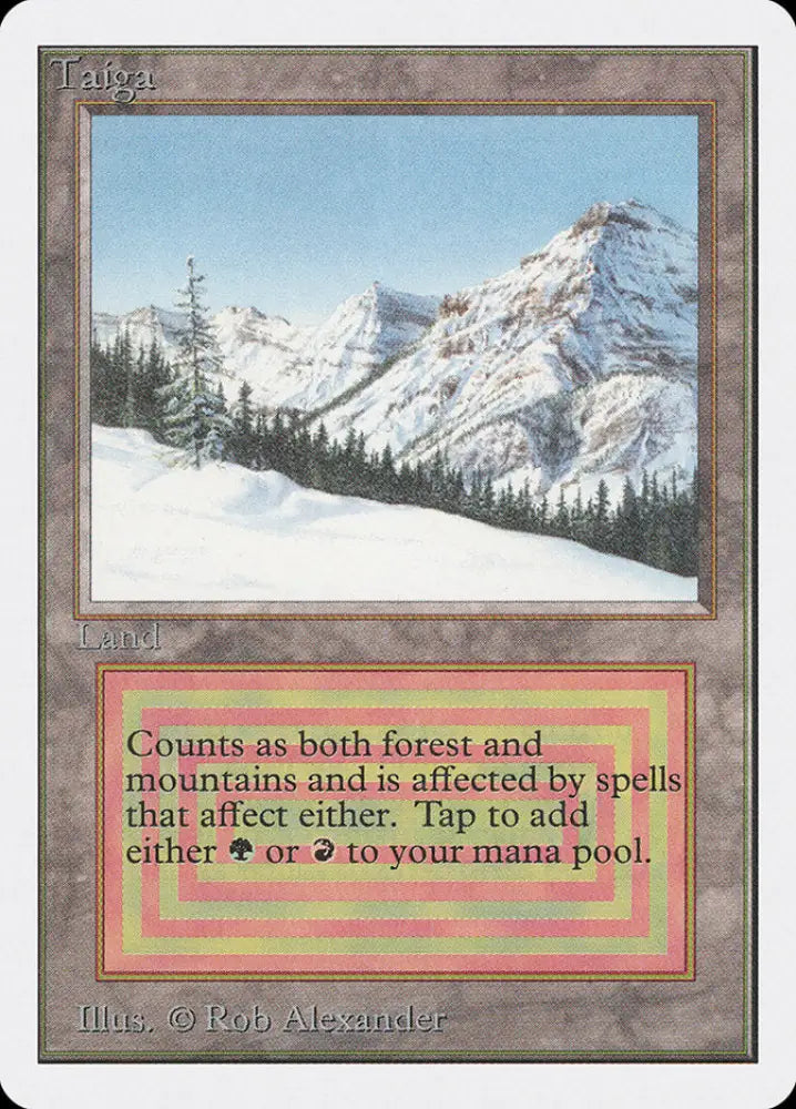 Taiga [Unlimited Edition] - MTG Single