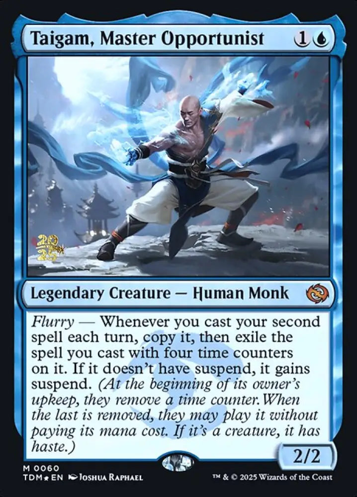 Taigam, Master Opportunist (60s) [Tarkir: Dragonstorm Promos]