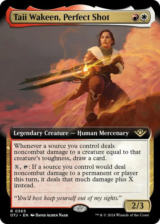 Taii Wakeen Perfect Shot (Extended Art) [Outlaws of Thunder Junction] - MTG Single
