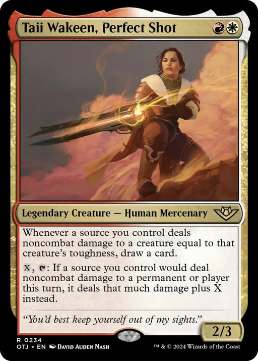 Taii Wakeen Perfect Shot [Outlaws of Thunder Junction] - MTG Single