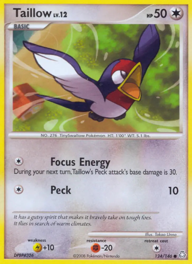 Taillow (124/146) [Diamond & Pearl: Legends Awakened] - Pokemon Single