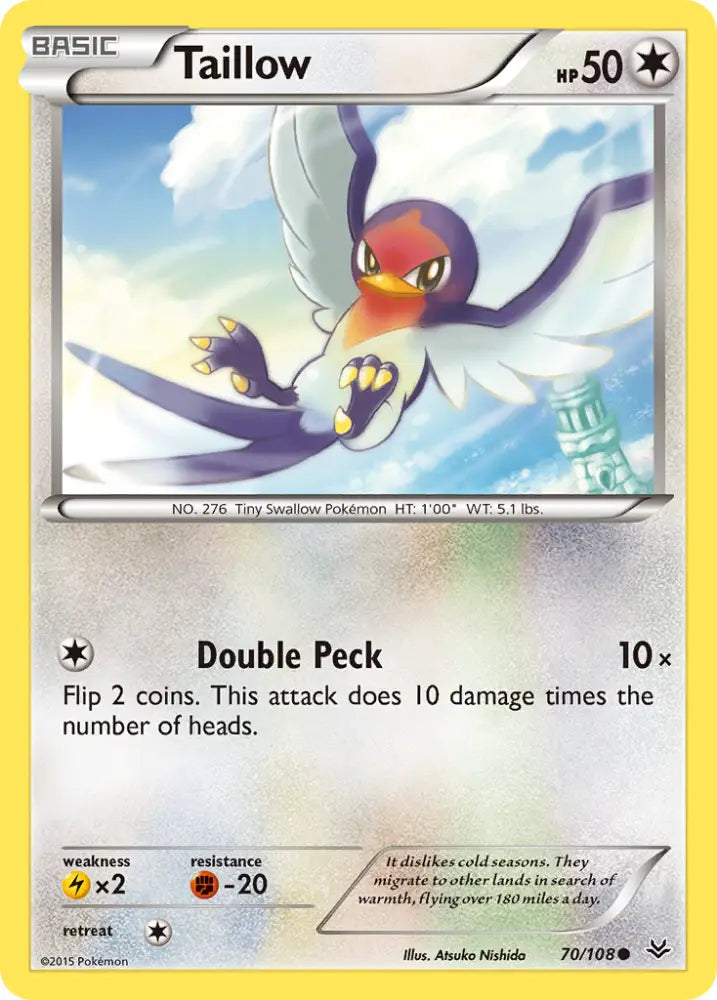 Taillow (70/108) [XY: Roaring Skies] - Pokemon Single