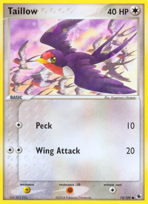 Taillow (72/109) [EX: Battle Stadium] - Pokemon Single