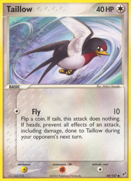 Taillow (80/107) [EX: Deoxys] - Pokemon Single