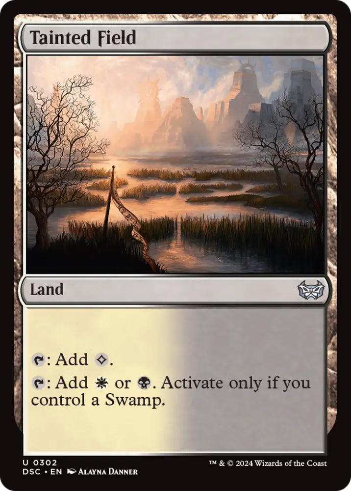 Tainted Field [Duskmourn: House of Horror Commander] - MTG Single