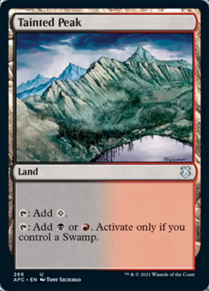Tainted Peak [Dungeons & Dragons: Adventures in the Forgotten Realms Commander] - MTG Single