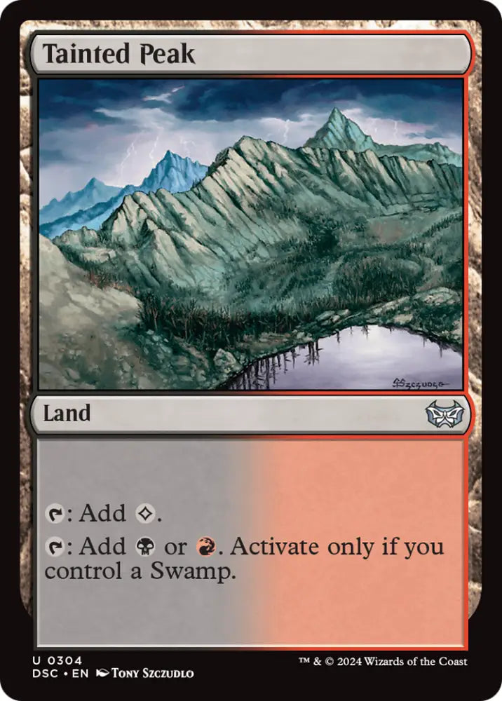 Tainted Peak [Duskmourn: House of Horror Commander] - MTG Single