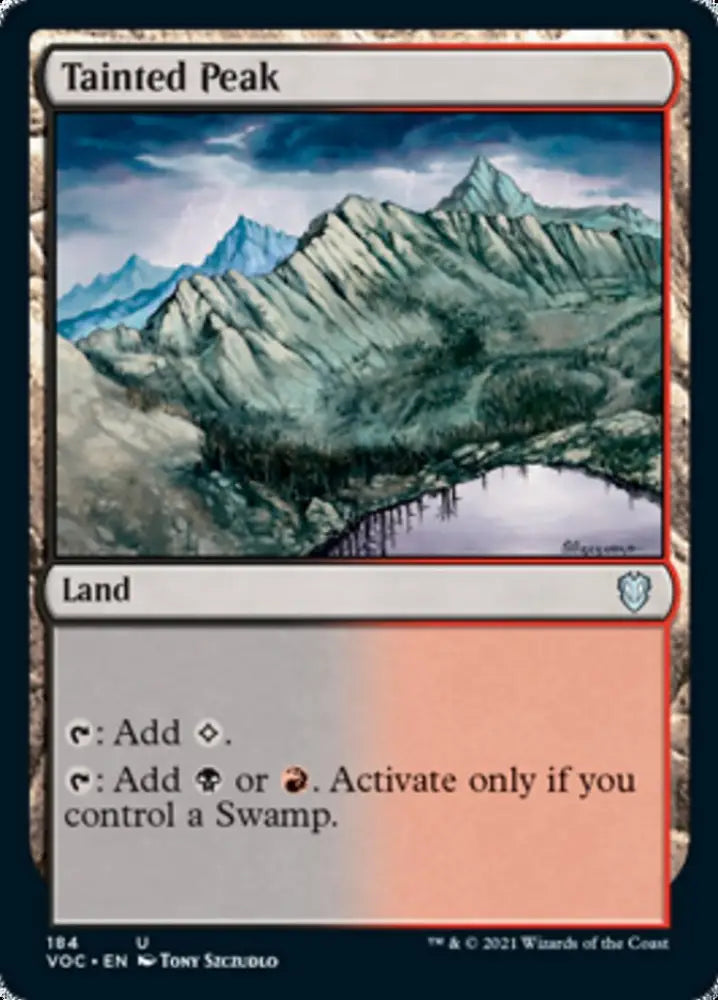 Tainted Peak [Innistrad: Crimson Vow Commander] - MTG Single