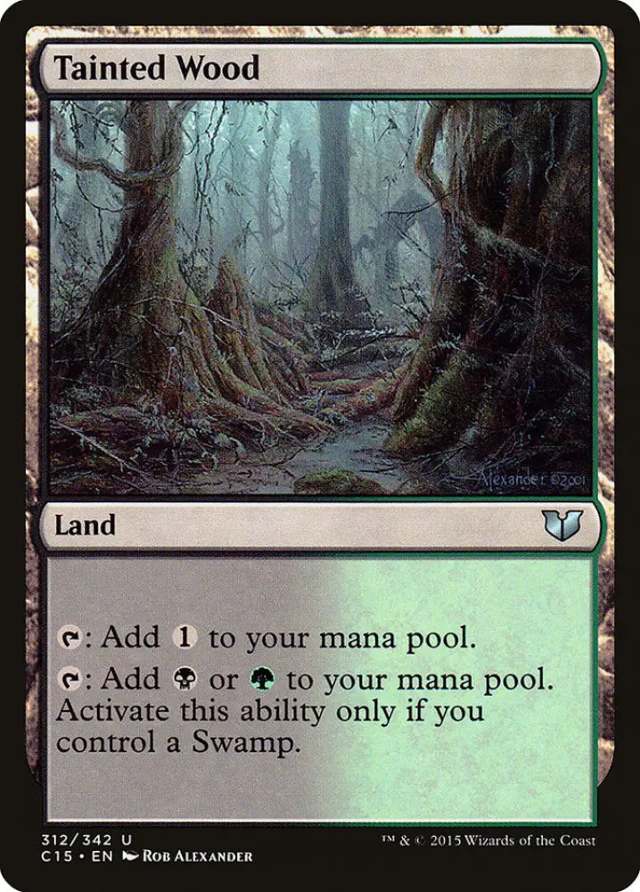 Tainted Wood [Commander 2015] - MTG Single