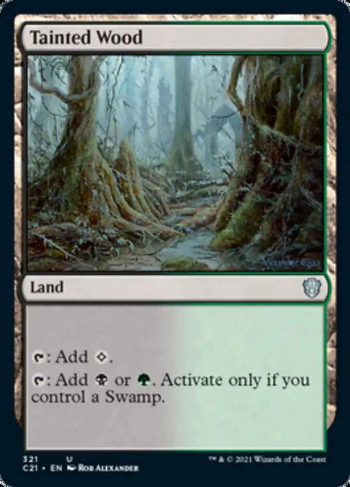 Tainted Wood [Commander 2021] - MTG Single