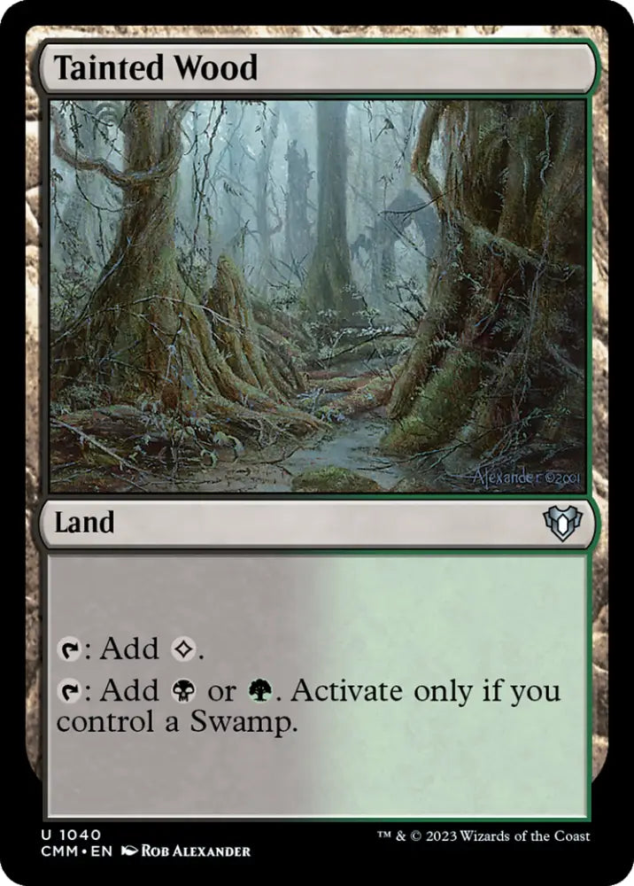 Tainted Wood [Commander Masters] - MTG Single