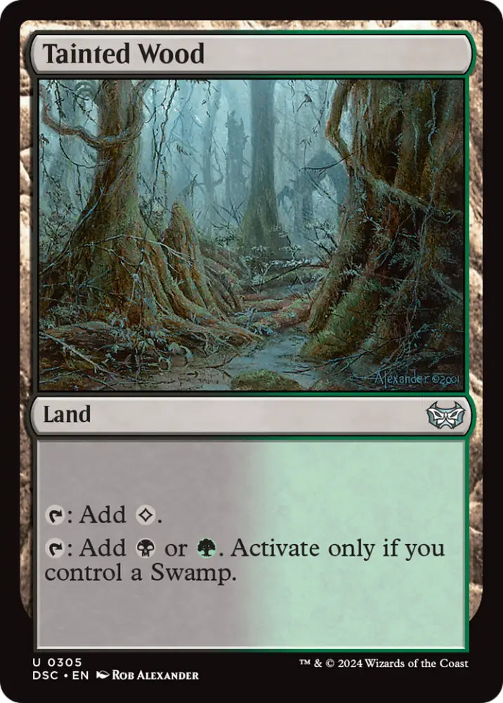 Tainted Wood [Duskmourn: House of Horror Commander] - MTG Single
