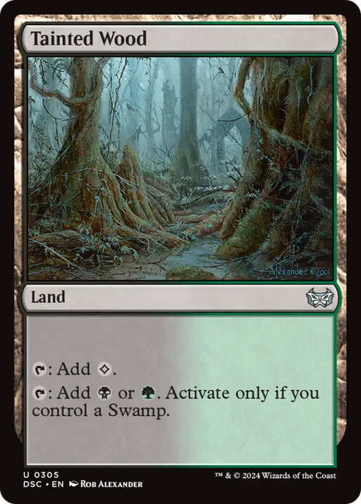 Tainted Wood [Duskmourn: House of Horror Commander] - MTG Single