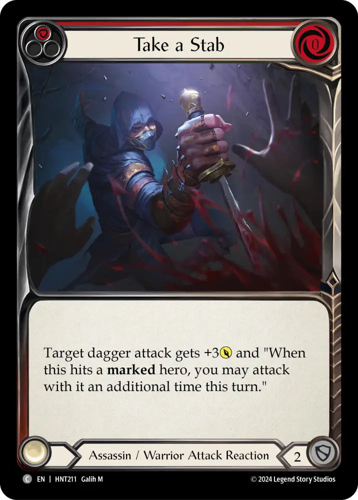 Take a Stab (Red) [The Hunted] Rainbow Foil - Flesh And Blood Single