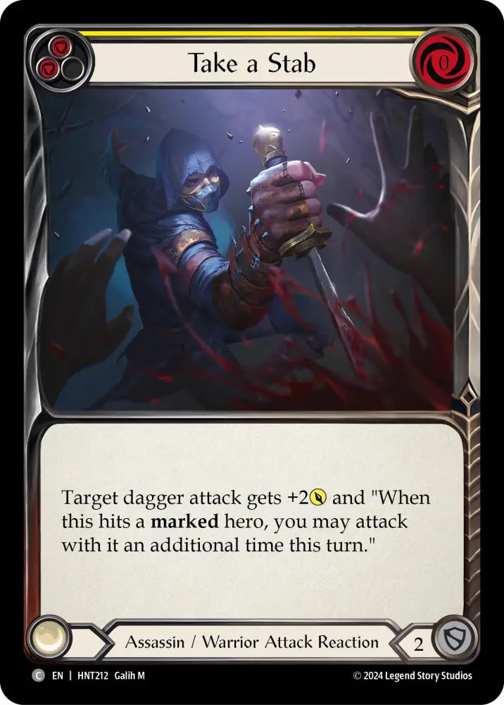 Take a Stab (Yellow) [The Hunted] Rainbow Foil - Flesh And Blood Single