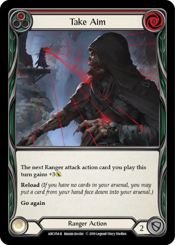 Take Aim (Red) [Arcane Rising 1st Edition] 1st Edition Normal - Flesh And Blood Single