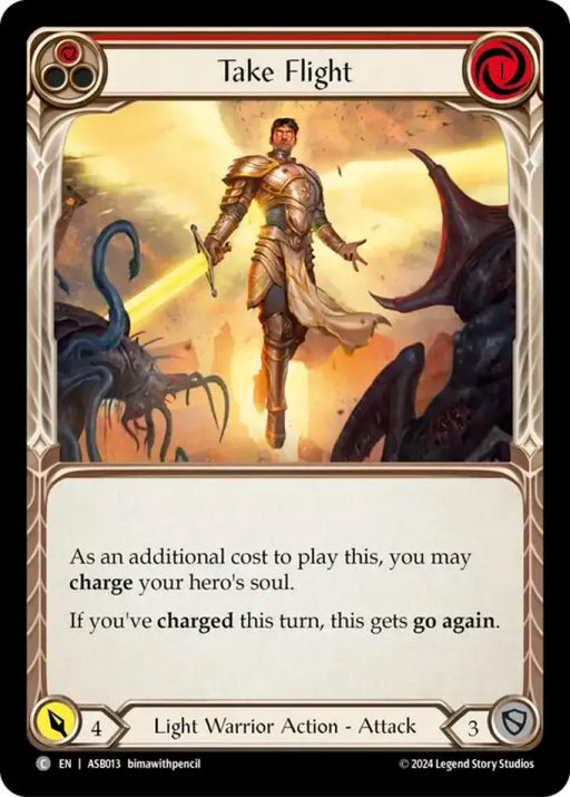 Take Flight (Red) [ASB013] (Armory Deck: Boltyn) - Flesh And Blood Single