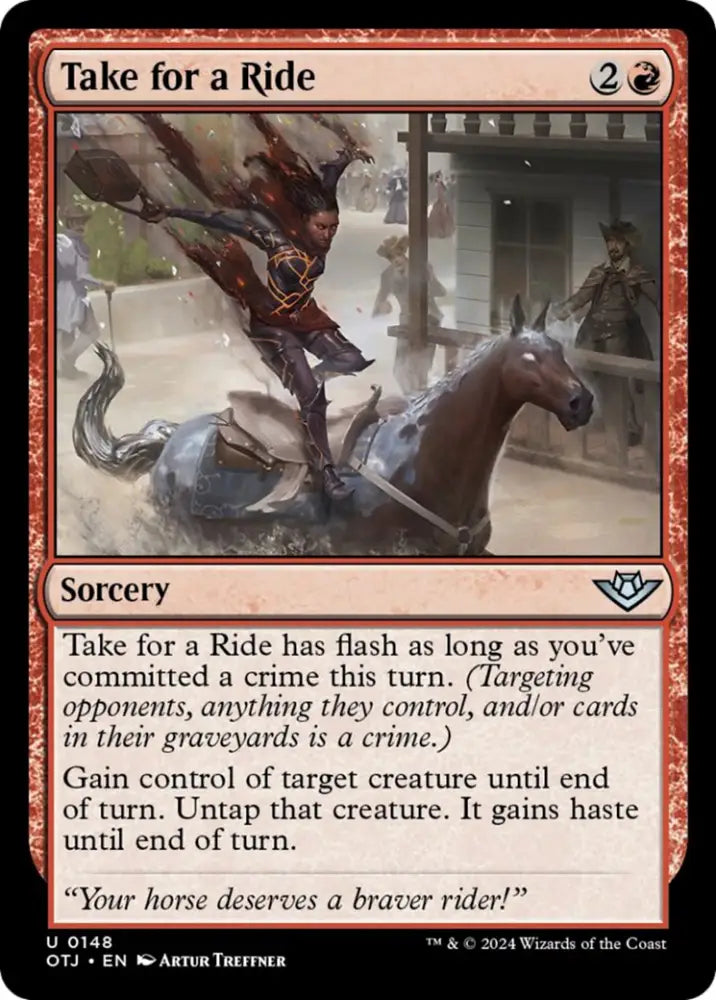 Take for a Ride [Outlaws of Thunder Junction] - MTG Single