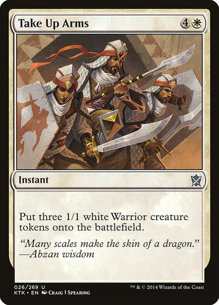 Take Up Arms [Khans of Tarkir] - MTG Single