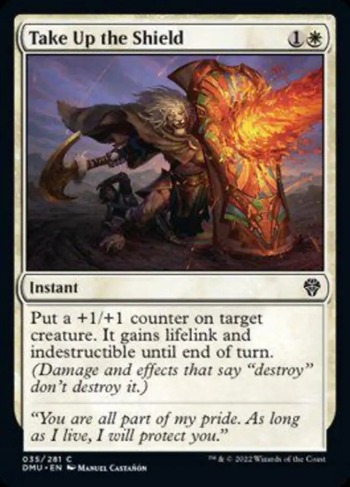 Take Up the Shield [Dominaria United] - MTG Single