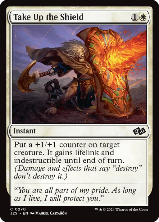 Take Up the Shield [Foundations Jumpstart] - MTG Single