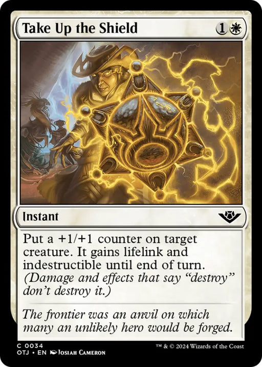 Take Up the Shield [Outlaws of Thunder Junction] - MTG Single