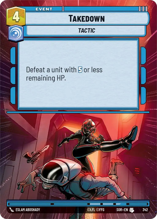 Takedown (Hyperspace) (342) [Spark of Rebellion] - Star Wars: Unlimited Single