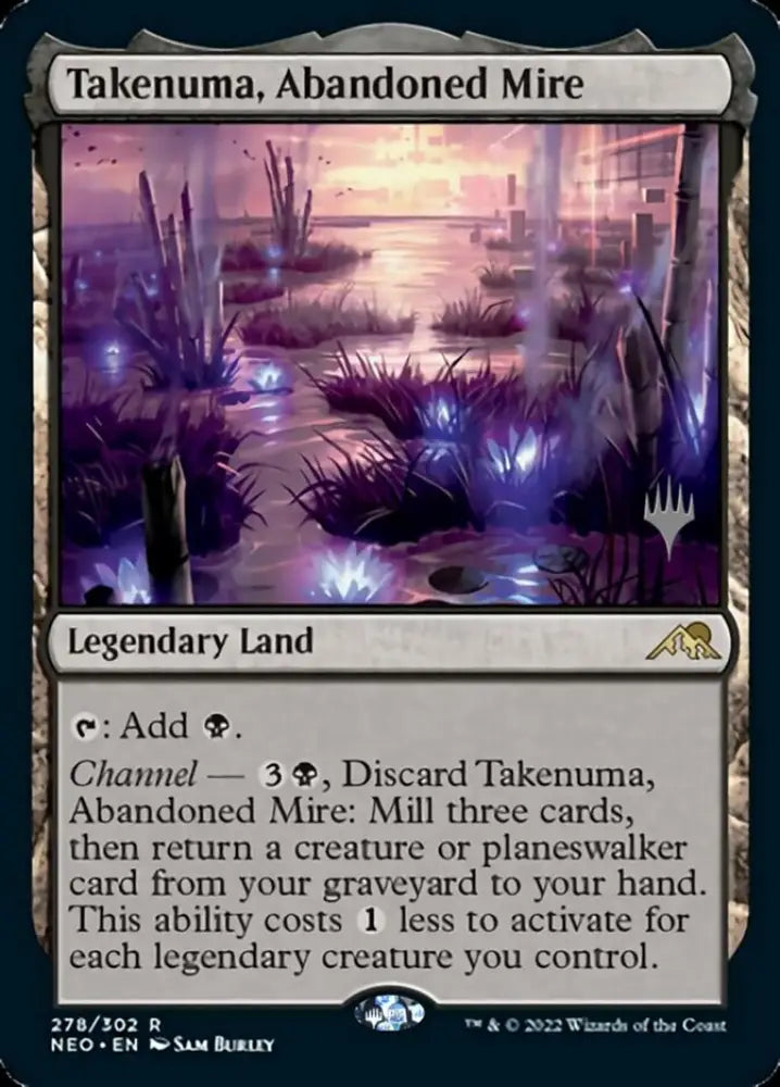 Takenuma Abandoned Mire (Promo Pack) [Kamigawa: Neon Dynasty Promos] - MTG Single