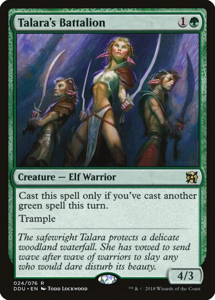 Talara’s Battalion [Duel Decks: Elves vs. Inventors] - MTG Single