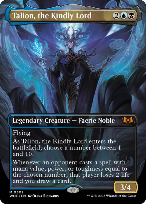 Talion the Kindly Lord (Borderless Alternate Art) [Wilds of Eldraine] - MTG Single