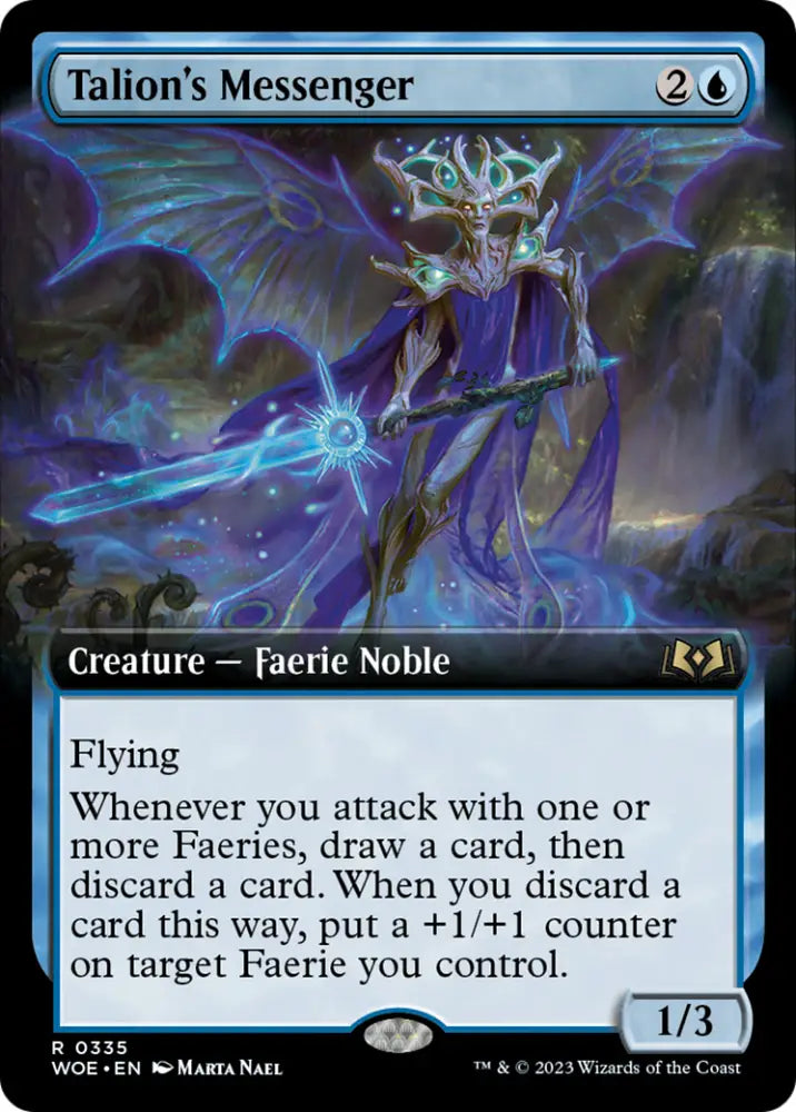 Talion’s Messenger (Extended Art) [Wilds of Eldraine] - MTG Single